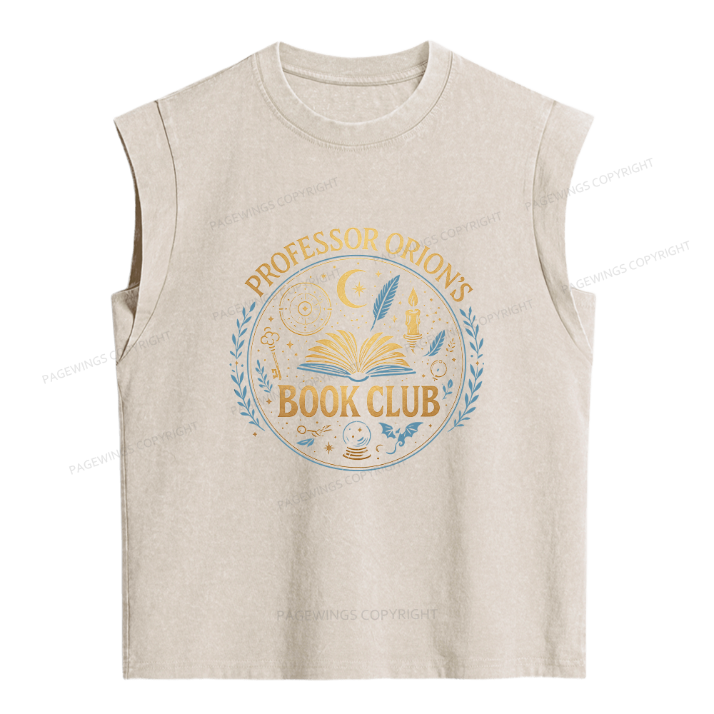 Pagewings Book Club Women's Washed Tank Top