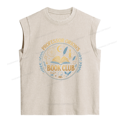 Pagewings Book Club Women's Washed Tank Top