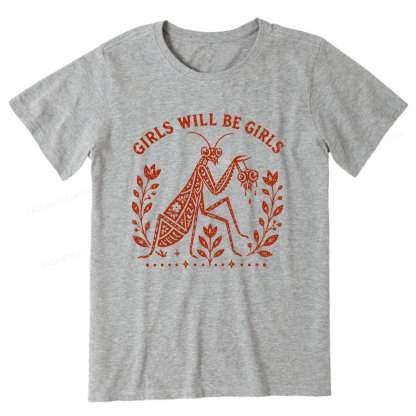 Pagewing Girls Will Be Girls16300 Bookish Unisex Classic T-shirt