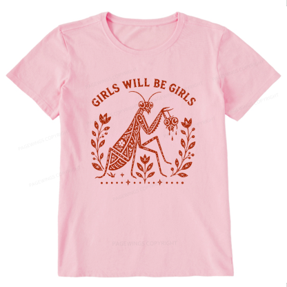 Pagewing Girls Will Be Girls16300 Bookish Unisex Classic T-shirt