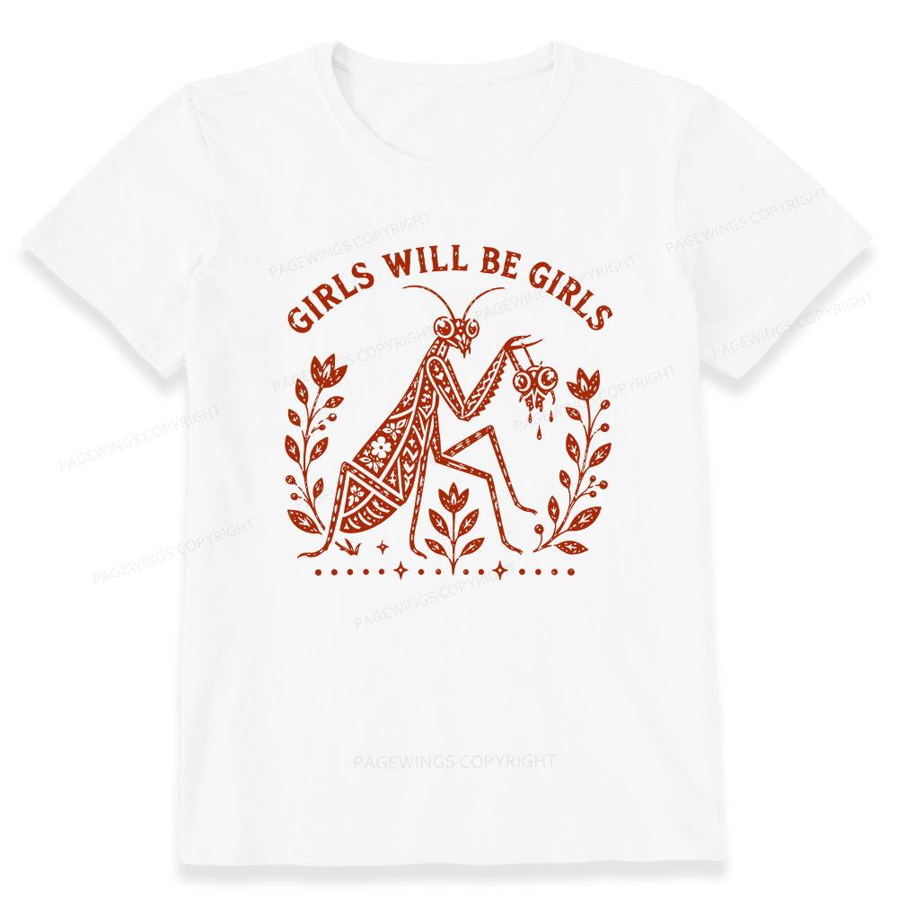 Pagewing Girls Will Be Girls16300 Bookish Unisex Classic T-shirt