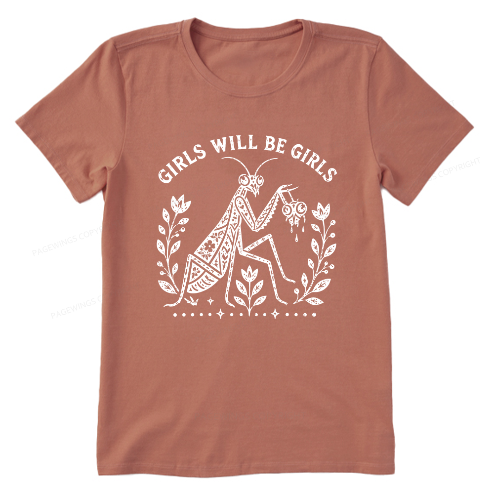 Pagewing Girls Will Be Girls16300 Bookish Unisex Classic T-shirt