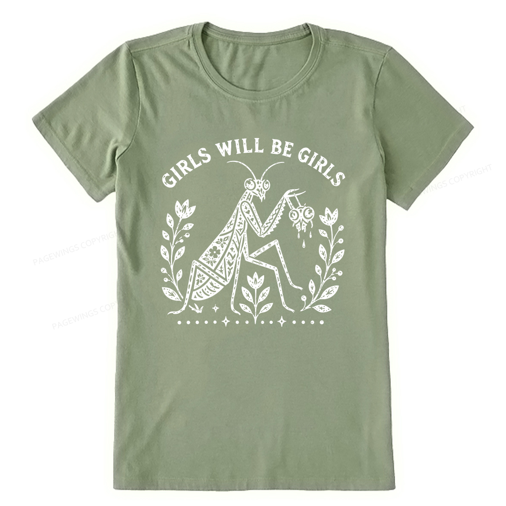 Pagewing Girls Will Be Girls16300 Bookish Unisex Classic T-shirt