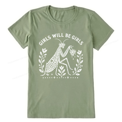 Pagewing Girls Will Be Girls16300 Bookish Unisex Classic T-shirt