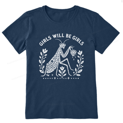 Pagewing Girls Will Be Girls16300 Bookish Unisex Classic T-shirt