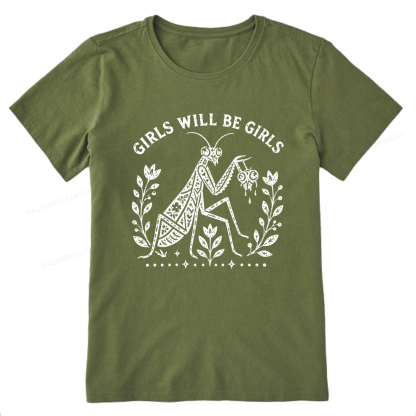 Pagewing Girls Will Be Girls16300 Bookish Unisex Classic T-shirt