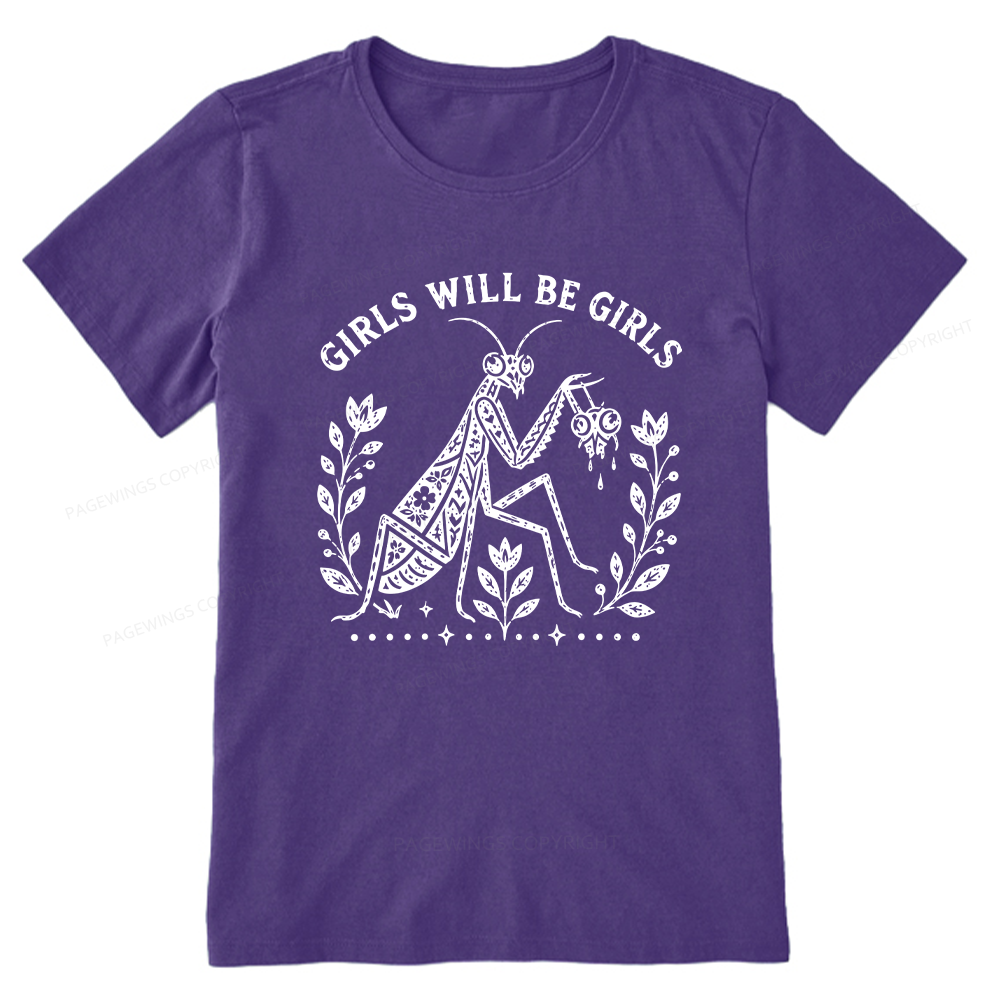 Pagewing Girls Will Be Girls16300 Bookish Unisex Classic T-shirt