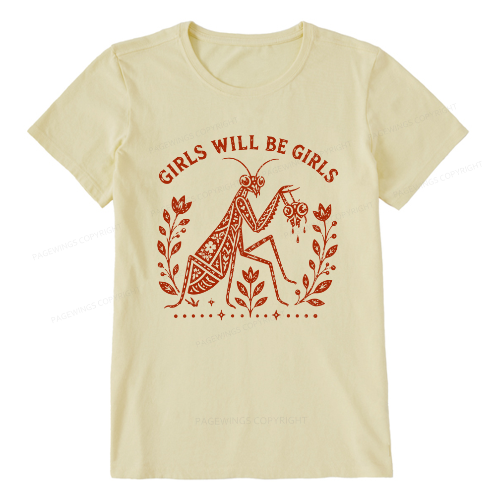 Pagewing Girls Will Be Girls16300 Bookish Unisex Classic T-shirt