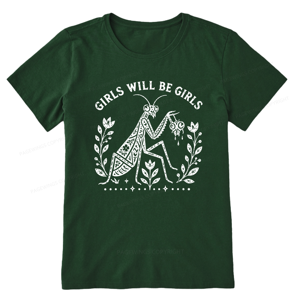 Pagewing Girls Will Be Girls16300 Bookish Unisex Classic T-shirt