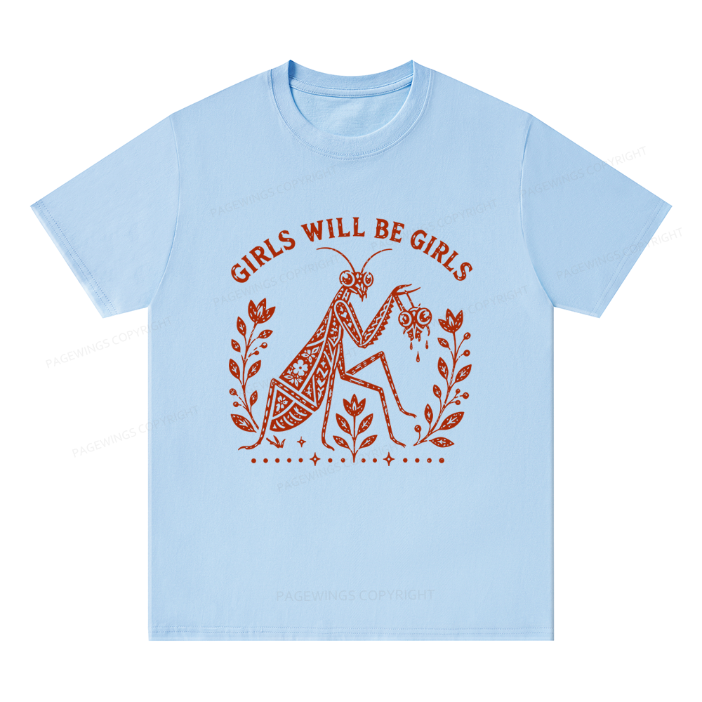 Pagewing Girls Will Be Girls16300 Bookish Unisex Classic T-shirt