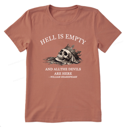 Pagewing Hell Is Empty And All The Devils Are Here16170 Bookish Unisex Classic T-shirt