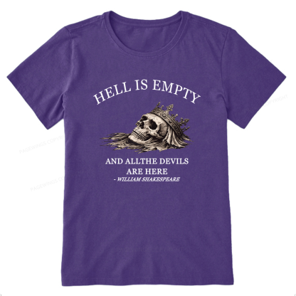 Pagewing Hell Is Empty And All The Devils Are Here16170 Bookish Unisex Classic T-shirt