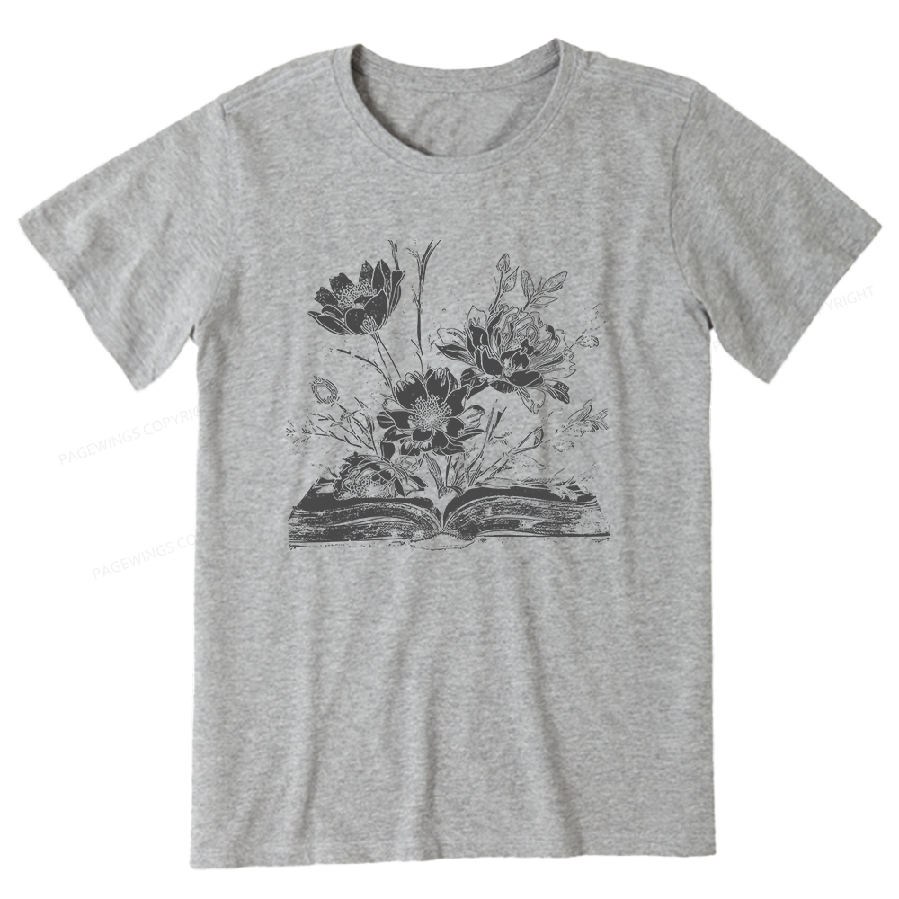 Pagewings Book and Flowers16324 Bookish Unisex Classic T-shirt