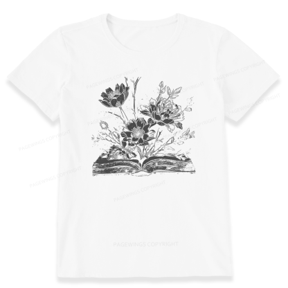 Pagewings Book and Flowers16324 Bookish Unisex Classic T-shirt