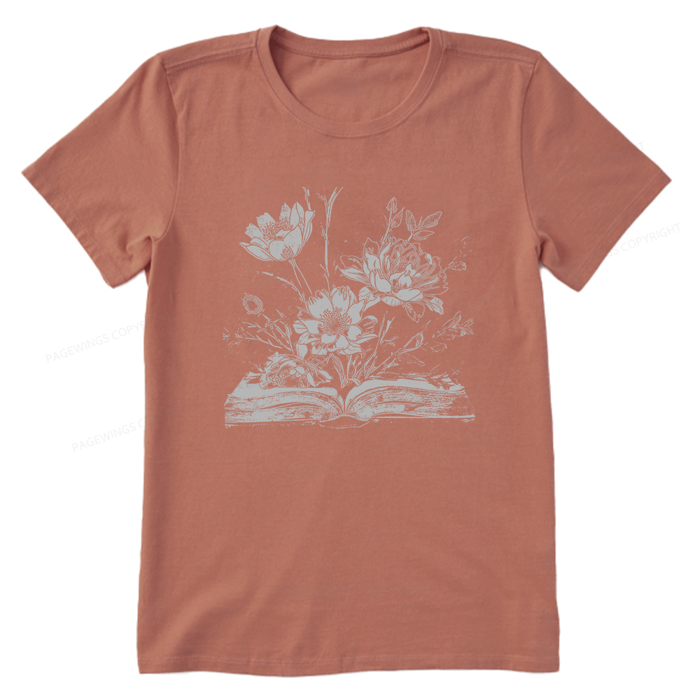 Pagewings Book and Flowers16324 Bookish Unisex Classic T-shirt