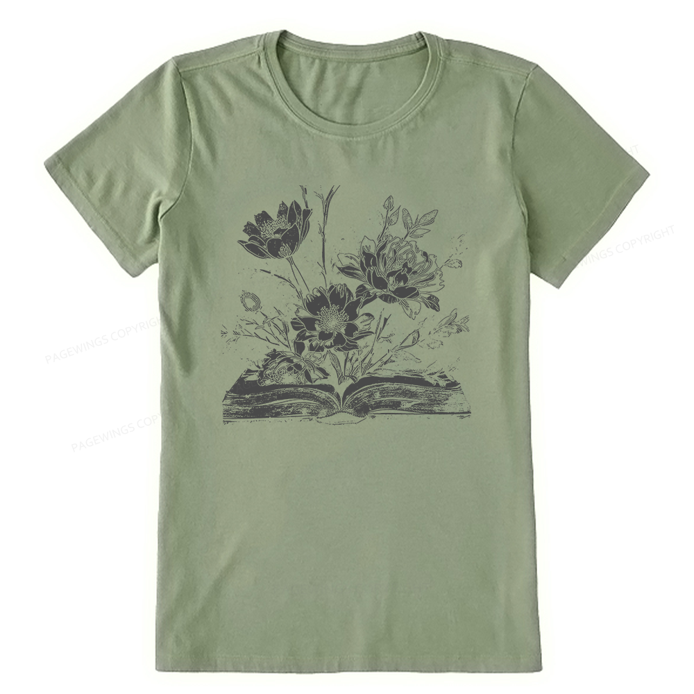 Pagewings Book and Flowers16324 Bookish Unisex Classic T-shirt