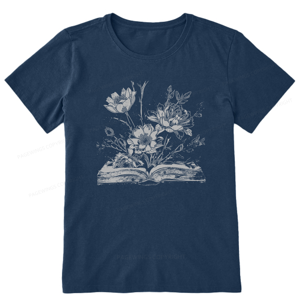 Pagewings Book and Flowers16324 Bookish Unisex Classic T-shirt