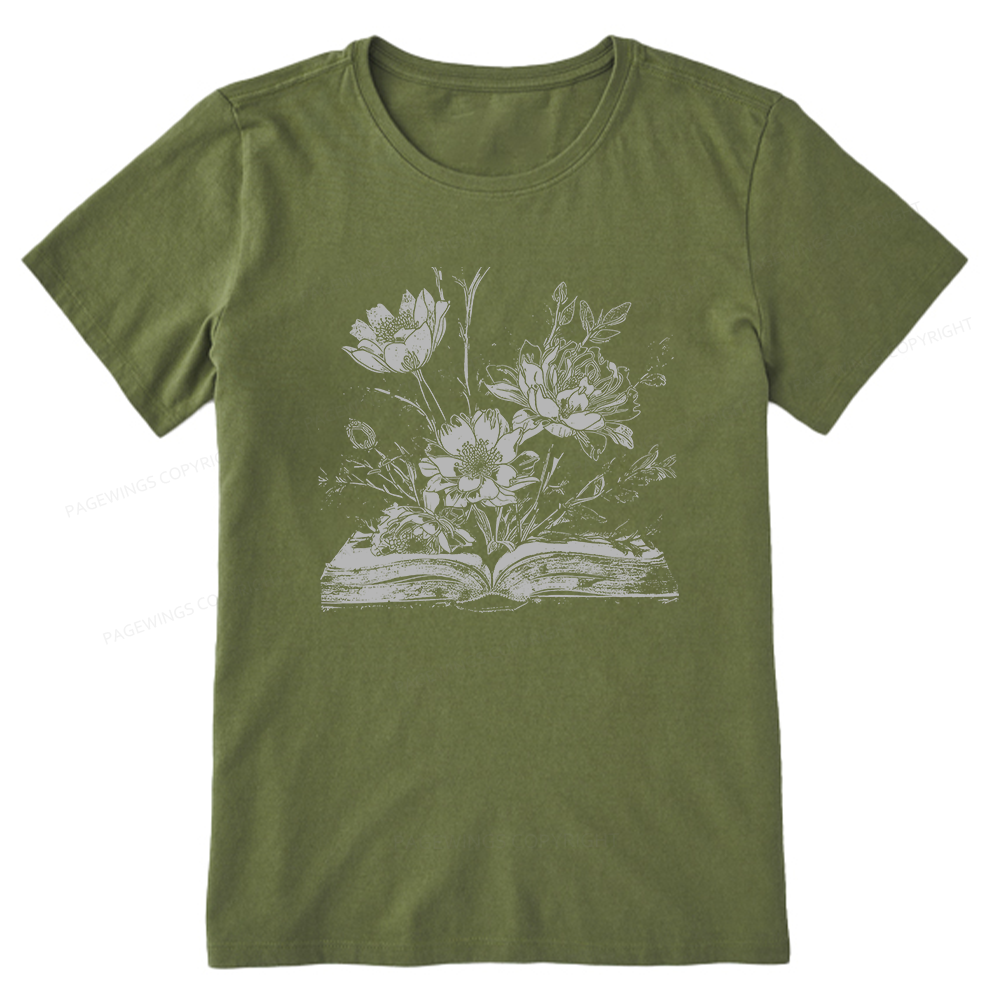 Pagewings Book and Flowers16324 Bookish Unisex Classic T-shirt