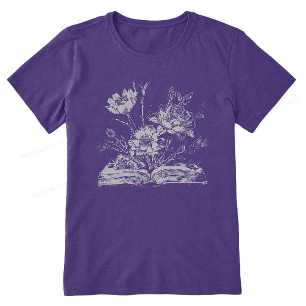 Pagewings Book and Flowers16324 Bookish Unisex Classic T-shirt