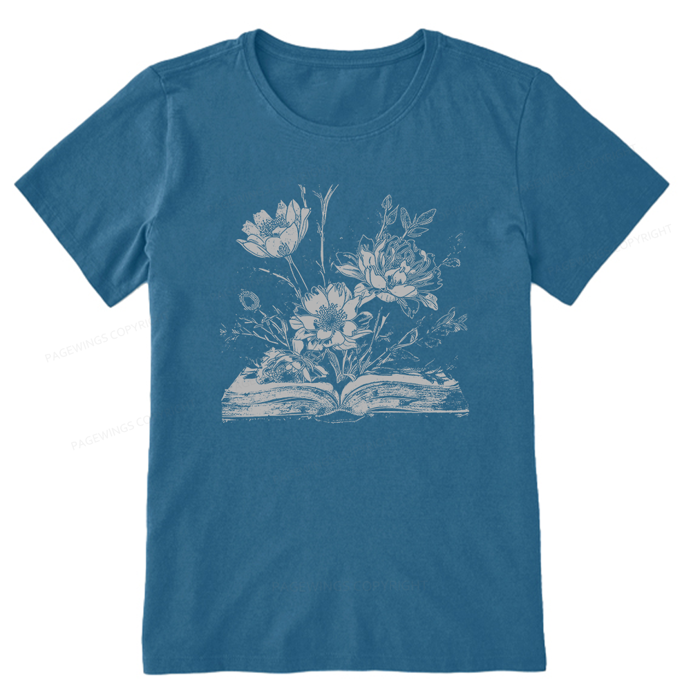 Pagewings Book and Flowers16324 Bookish Unisex Classic T-shirt