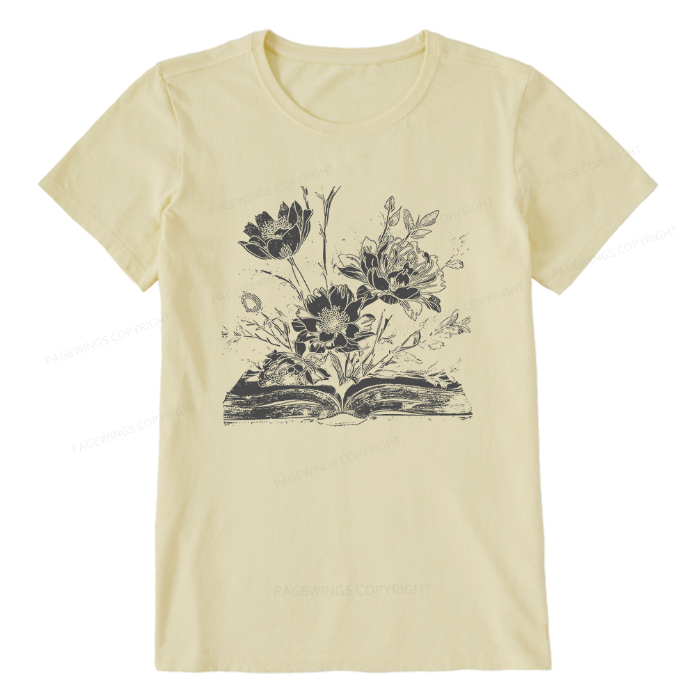 Pagewings Book and Flowers16324 Bookish Unisex Classic T-shirt