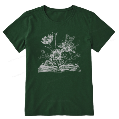 Pagewings Book and Flowers16324 Bookish Unisex Classic T-shirt
