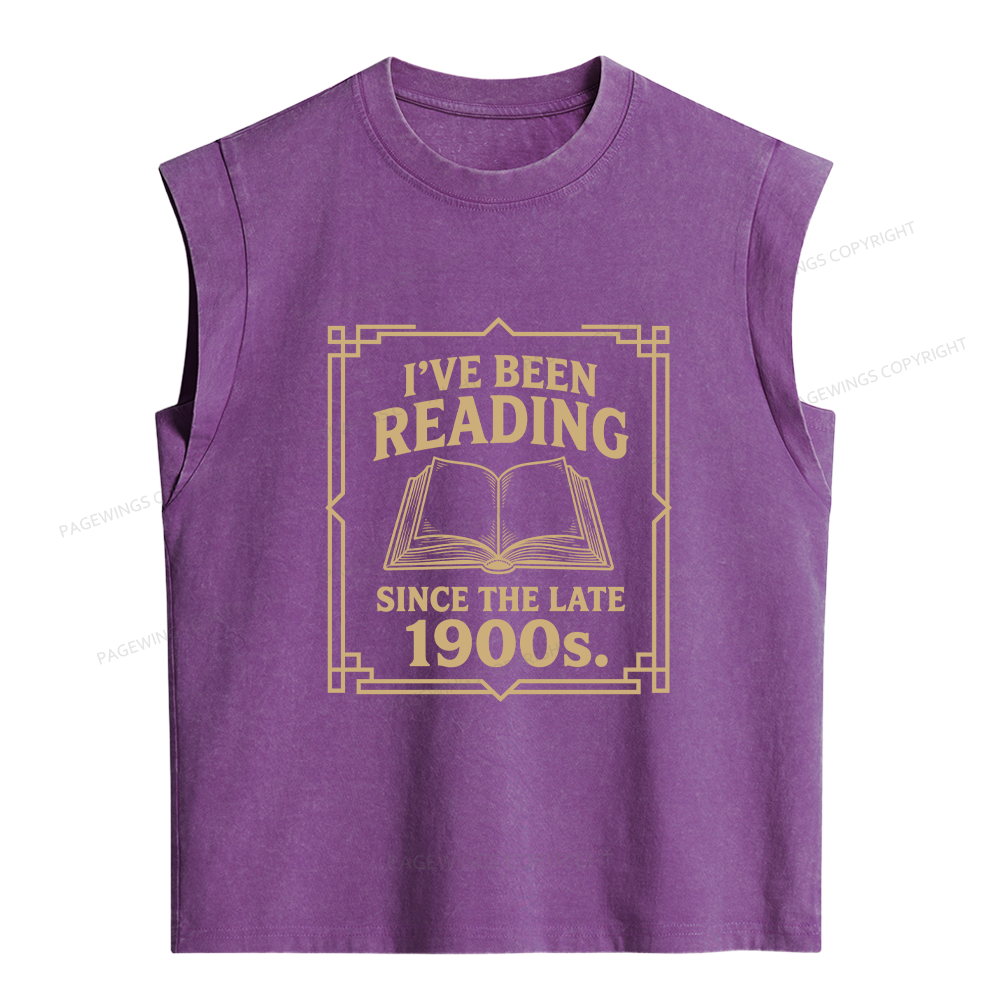 Pagewings I’ve Been Reading Since The Late 1900s Women's Washed Tank Top