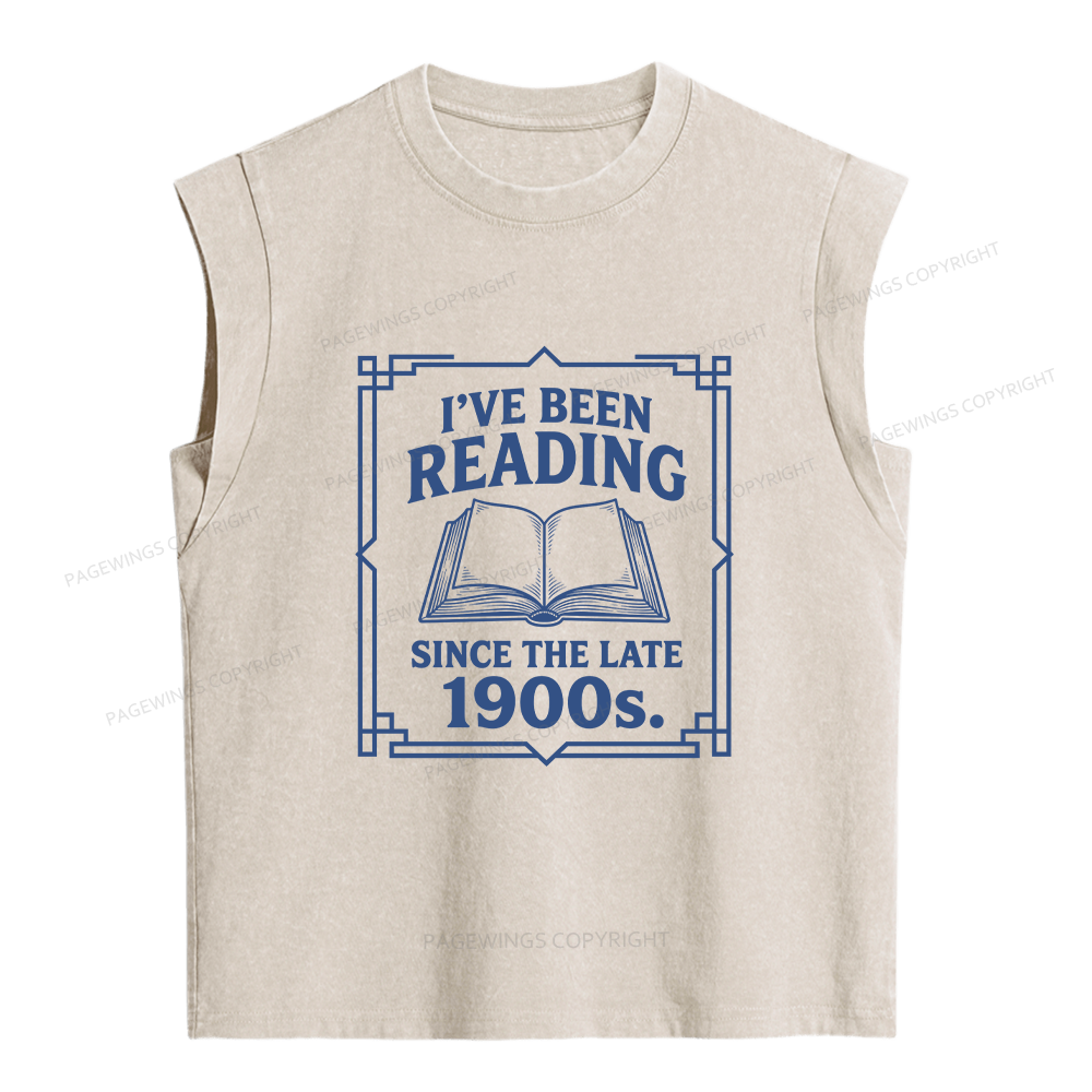 Pagewings I’ve Been Reading Since The Late 1900s Women's Washed Tank Top