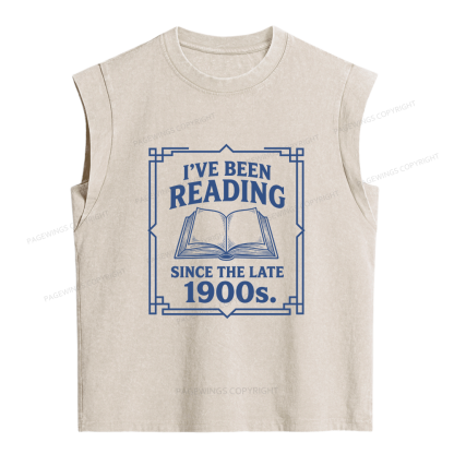 Pagewings I’ve Been Reading Since The Late 1900s Women's Washed Tank Top