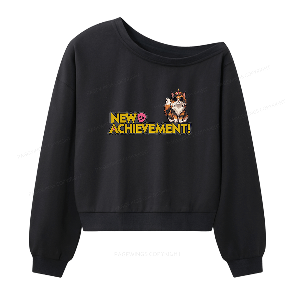 Pagewings Sci Fi Bookish Women Off Shoulder Sweatshirt