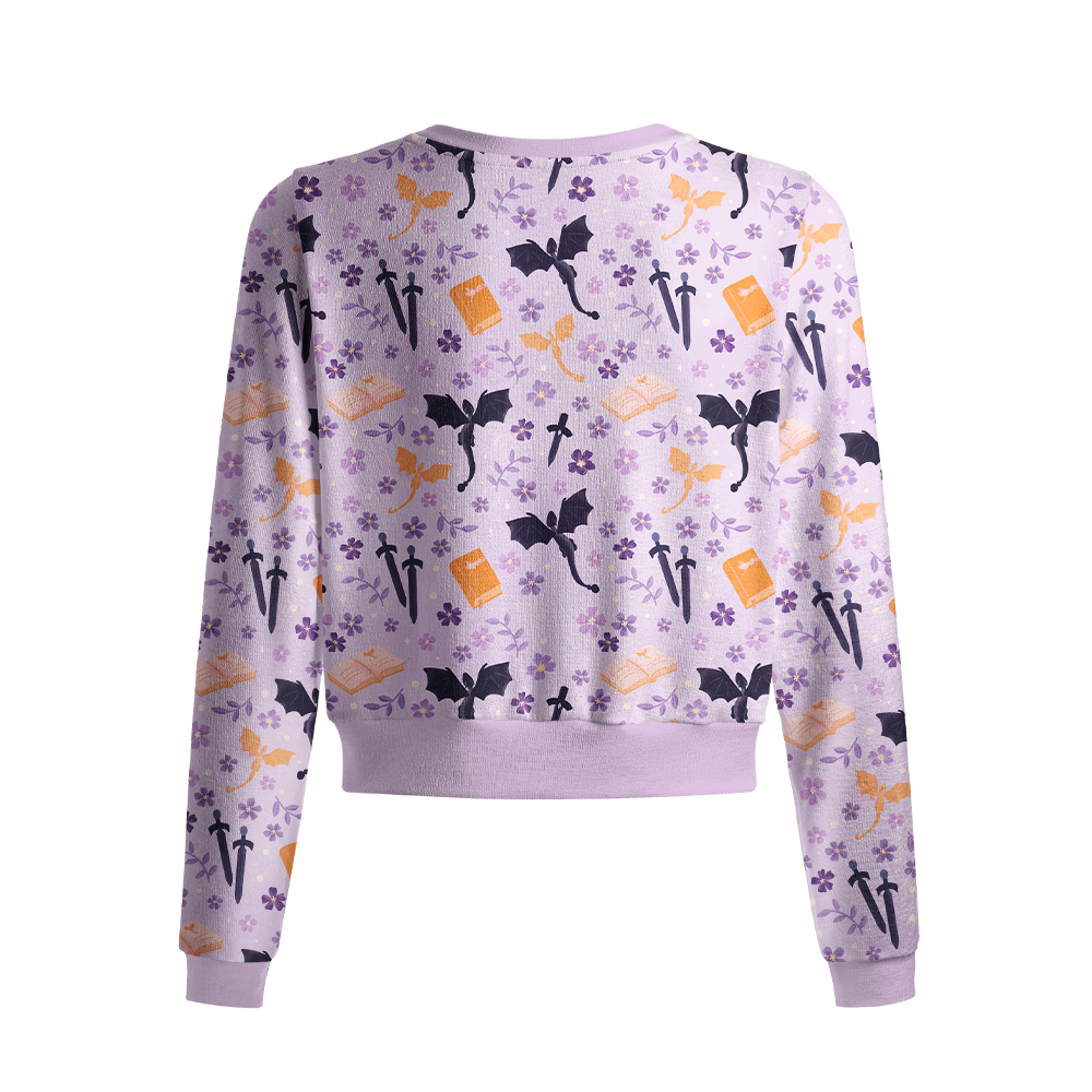 Pagewings Book Dragon Cardigan Sweaters