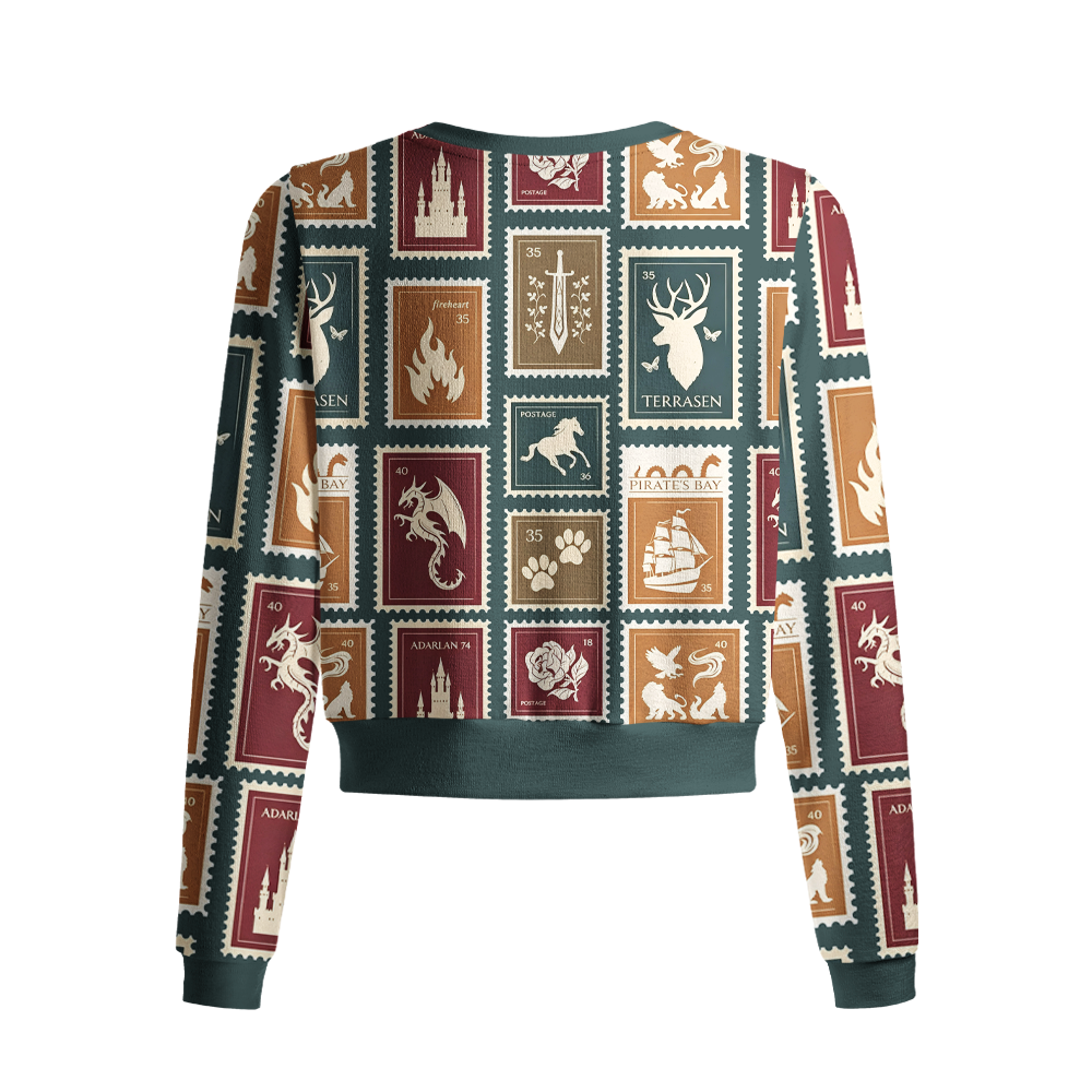 Pagewings Fantasy Book Lover Cardigan Sweaters