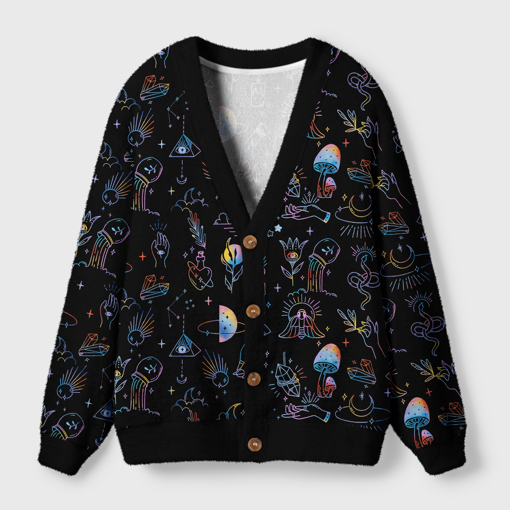 Pagewings Reading Is Magic Light Knit Unisex Cardigan Sweaters