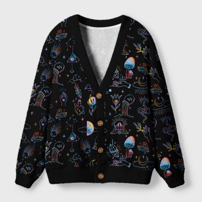Pagewings Reading Is Magic Light Knit Unisex Cardigan Sweaters