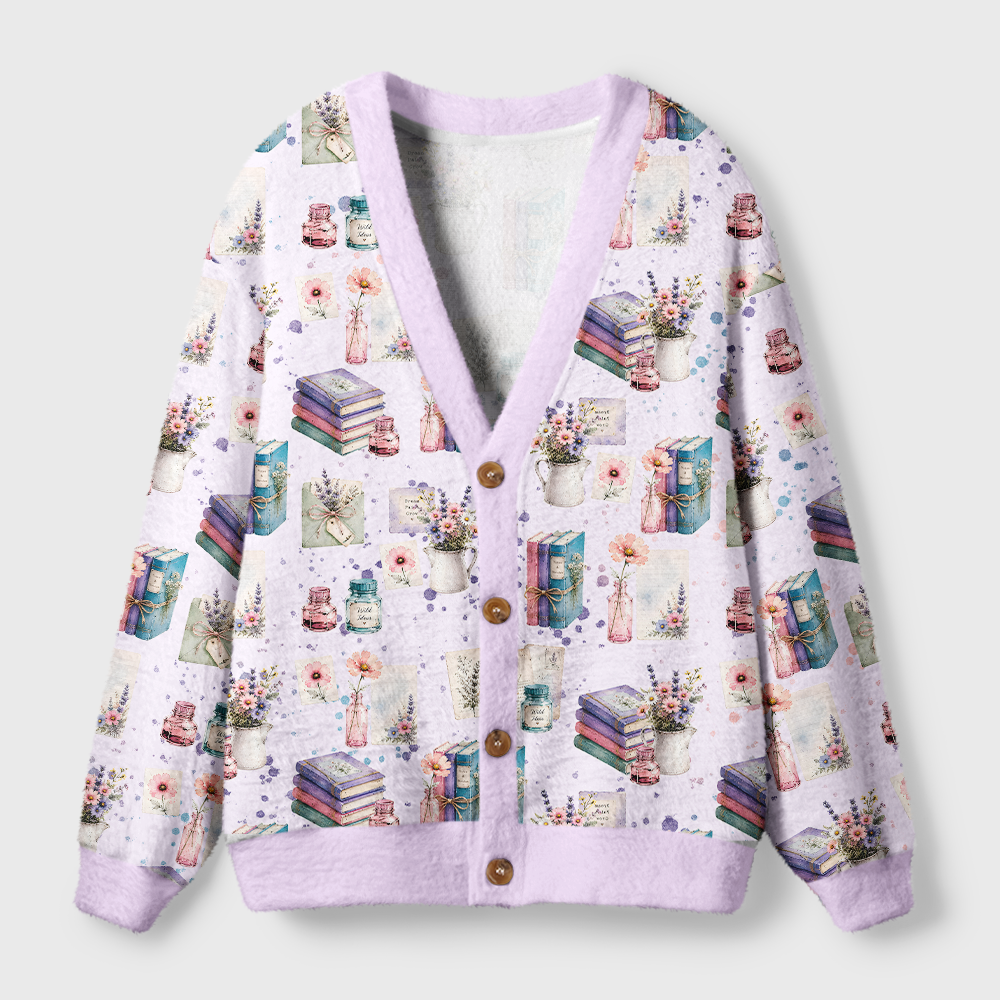 Pagewings Bookish Light Knit Unisex Cardigan Sweaters