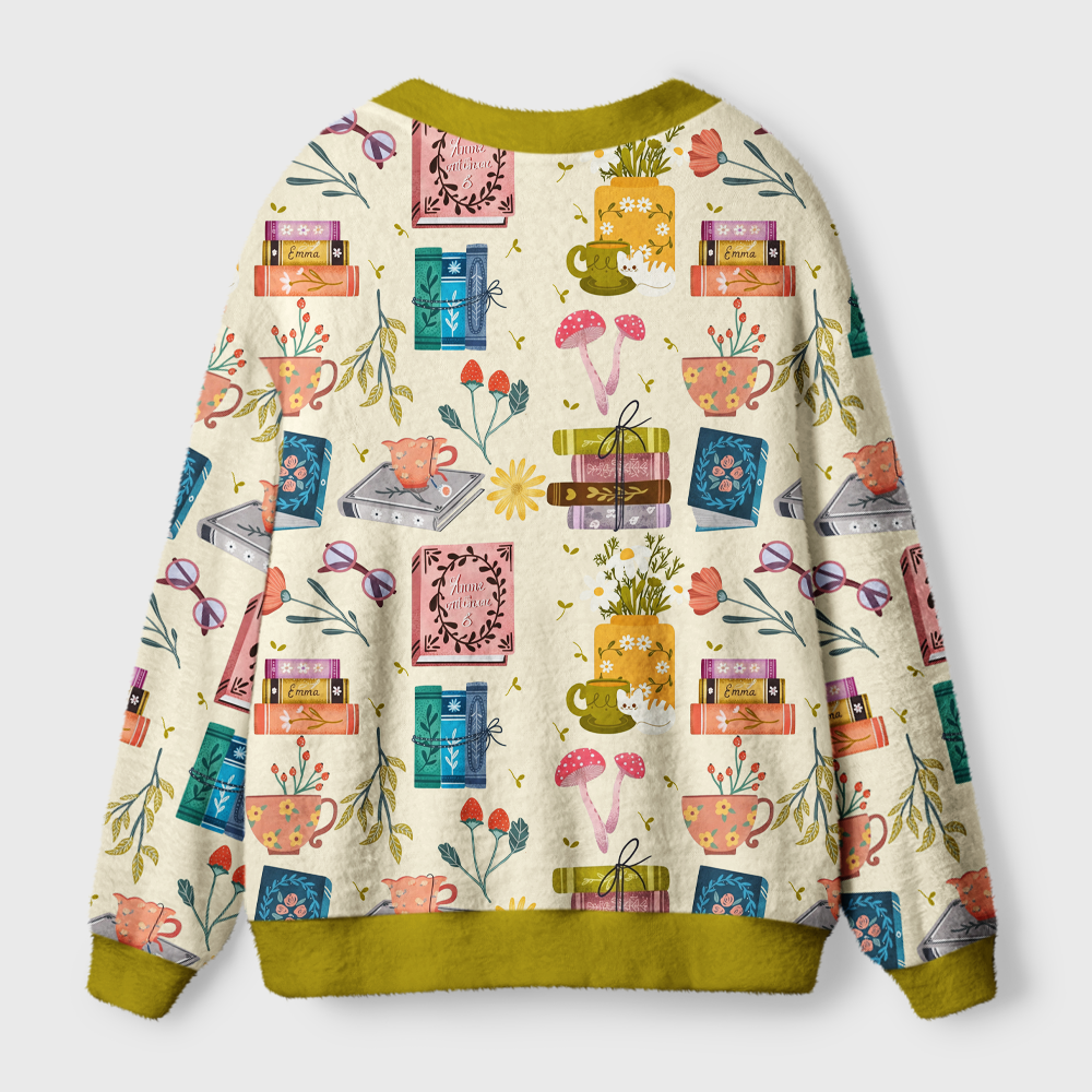 Pagewings Bookish Vibe Light Knit Unisex Cardigan Sweaters