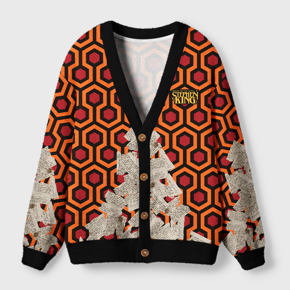 Pagewings Based On The Novel By Horror Writer Light Knit Unisex Cardigan Sweaters