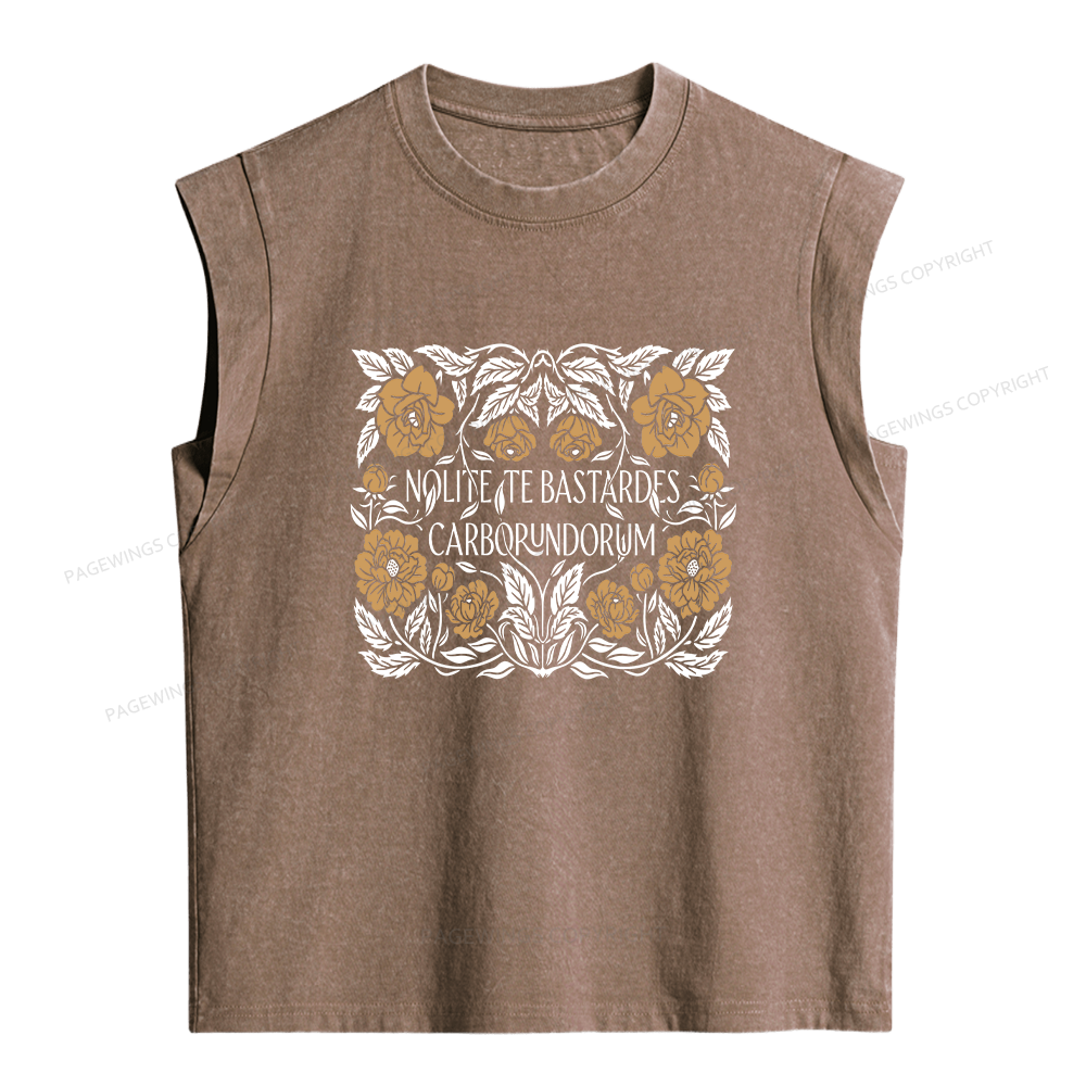 Pagewings Dystopian Book Lovers Women's Washed Tank Top