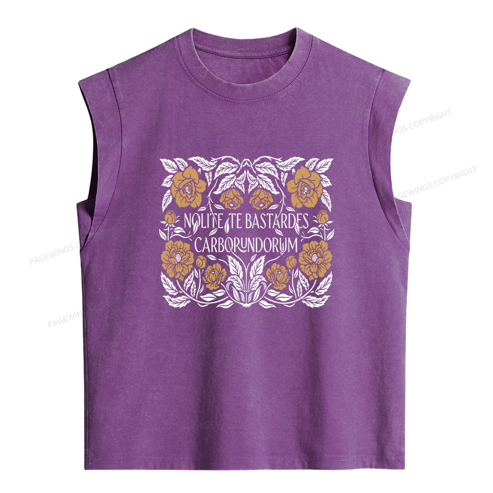 Pagewings Dystopian Book Lovers Women's Washed Tank Top