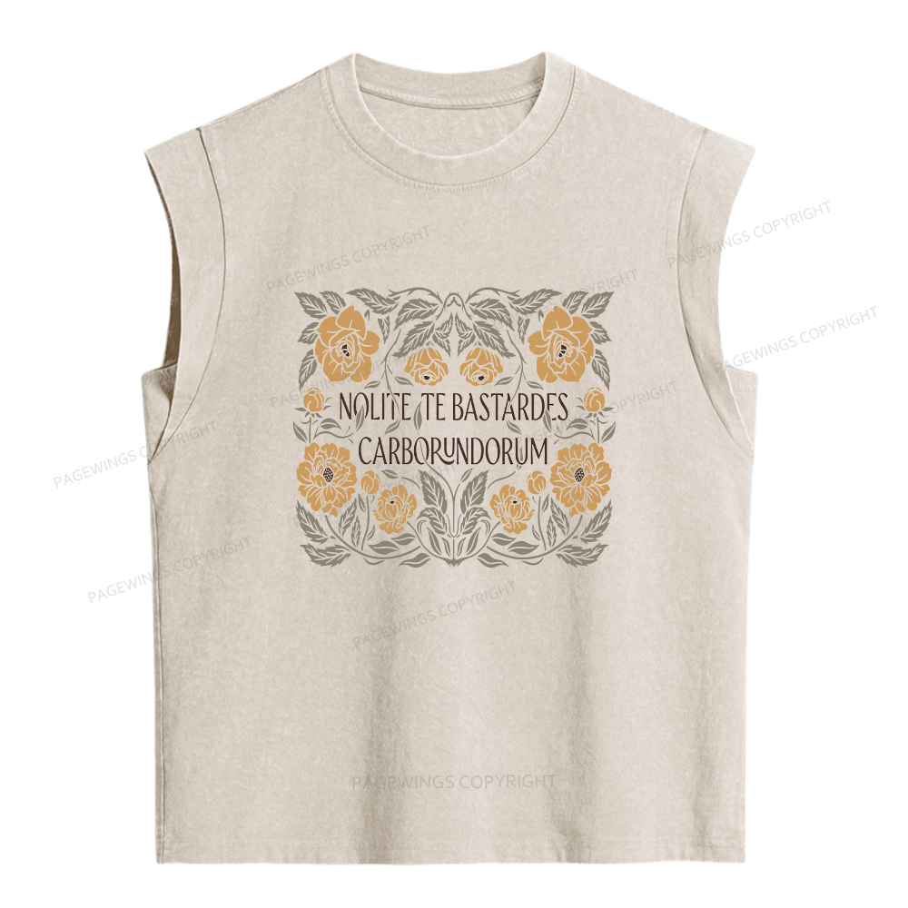 Pagewings Dystopian Book Lovers Women's Washed Tank Top