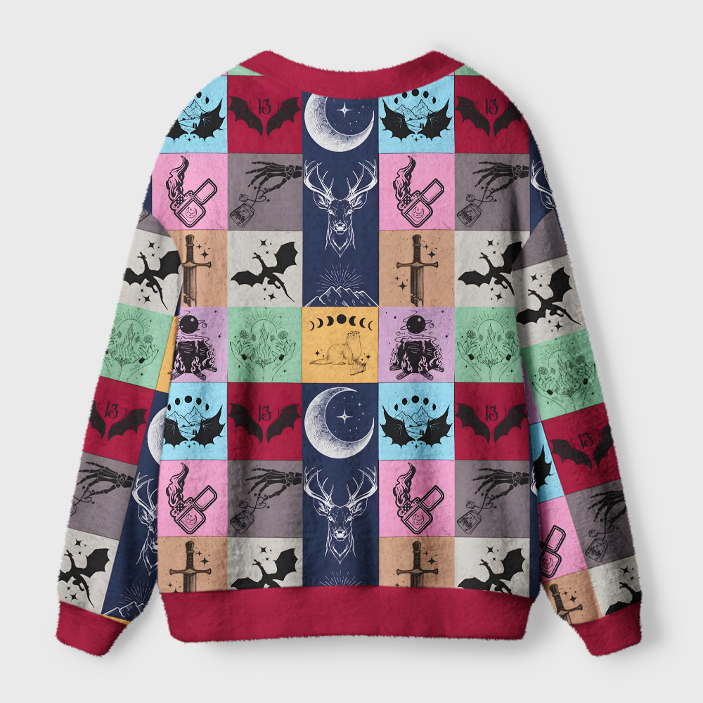 Pagewings Fantasy Book Lover Light Knit Unisex Cardigan Sweaters