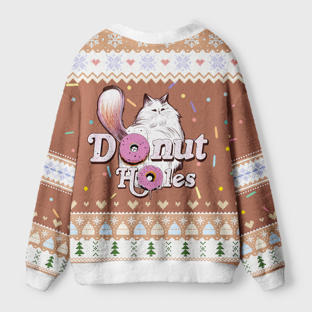 Pagewings Donut Holes Light Knit Unisex Cardigan Sweaters