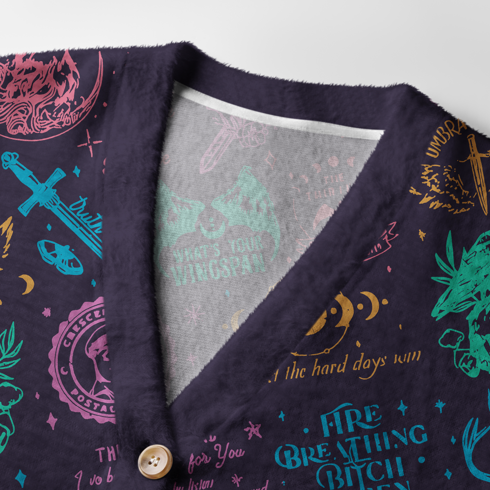 Pagewings Fantasy Light Knit Unisex Cardigan Sweaters