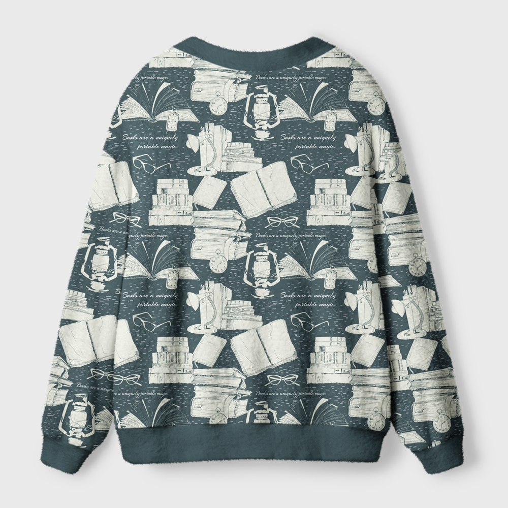 Pagewings Read Books Be Kind Stay Weird Light Knit Unisex Cardigan Sweaters
