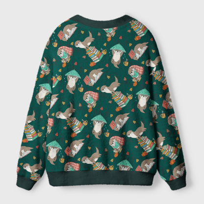Pagewings Book Lover Light Knit Unisex Cardigan Sweaters
