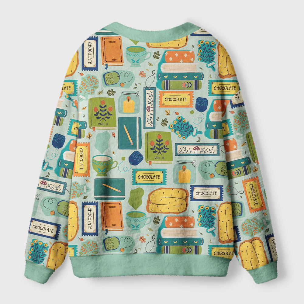 Pagewings Cozy Reading Light Knit Unisex Cardigan Sweaters