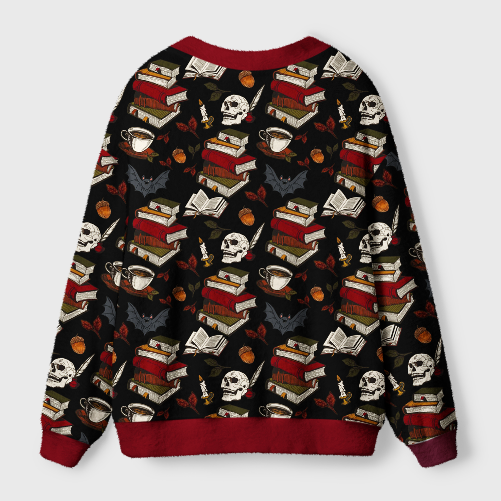 Pagewings Cozy Reading Light Knit Unisex Cardigan Sweaters