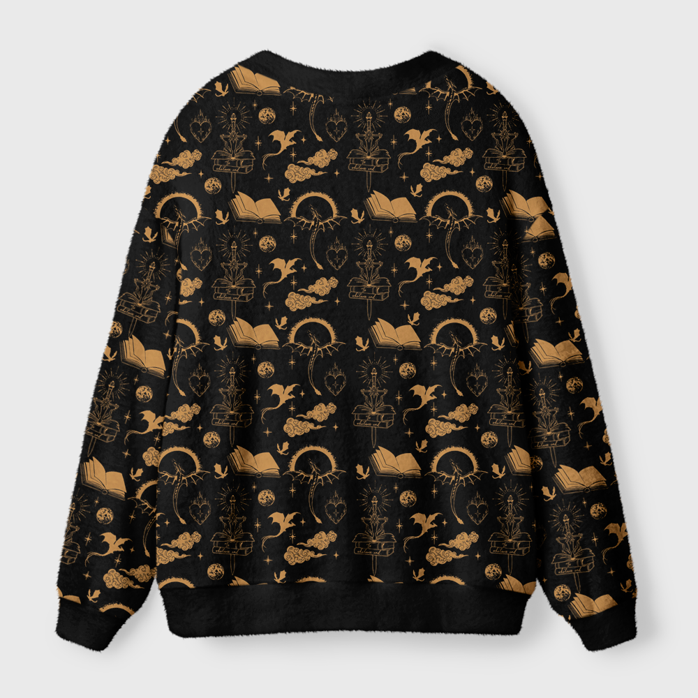 Pagewings Fantasy Reader Light Knit Unisex Cardigan Sweaters