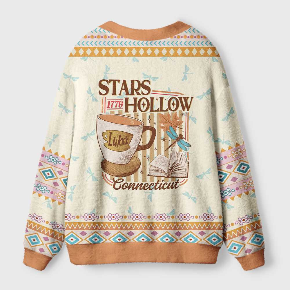 Pagewings Stars Hollow 1779 Connecticut Light Knit Unisex Cardigan Sweaters