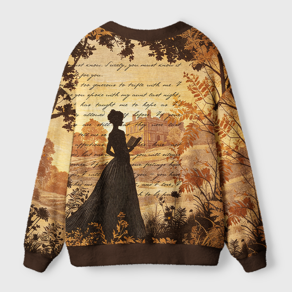 Pagewings Literary Women Light Knit Unisex Cardigan Sweaters